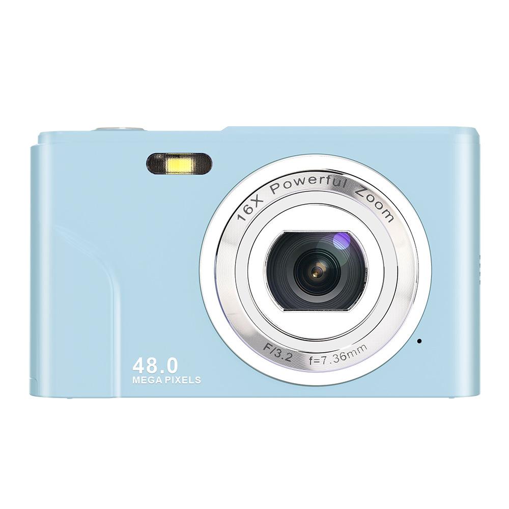 Digital Camera 48MP with 16x Digital Zoom, HD Display, 2.4 Inch IPS Screen and 32GB Memory Card Digital Cameras Silver, HD Screens
