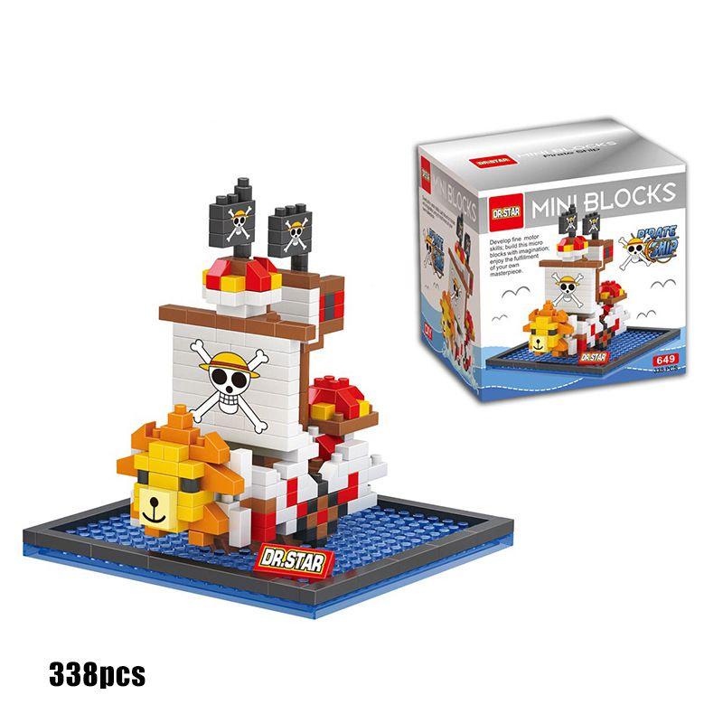One Piece Pirate Boat Building Block Toy Mini Figure Collection Gift For Kids