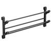 Wall Mounted Folding Slippers Rack Double Layer Bathroom Shoe Rack  Bathroom