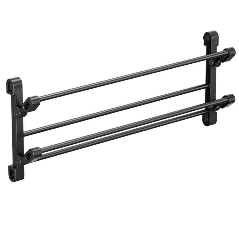 Wall Mounted Folding Slippers Rack Double Layer Bathroom Shoe Rack  Bathroom
