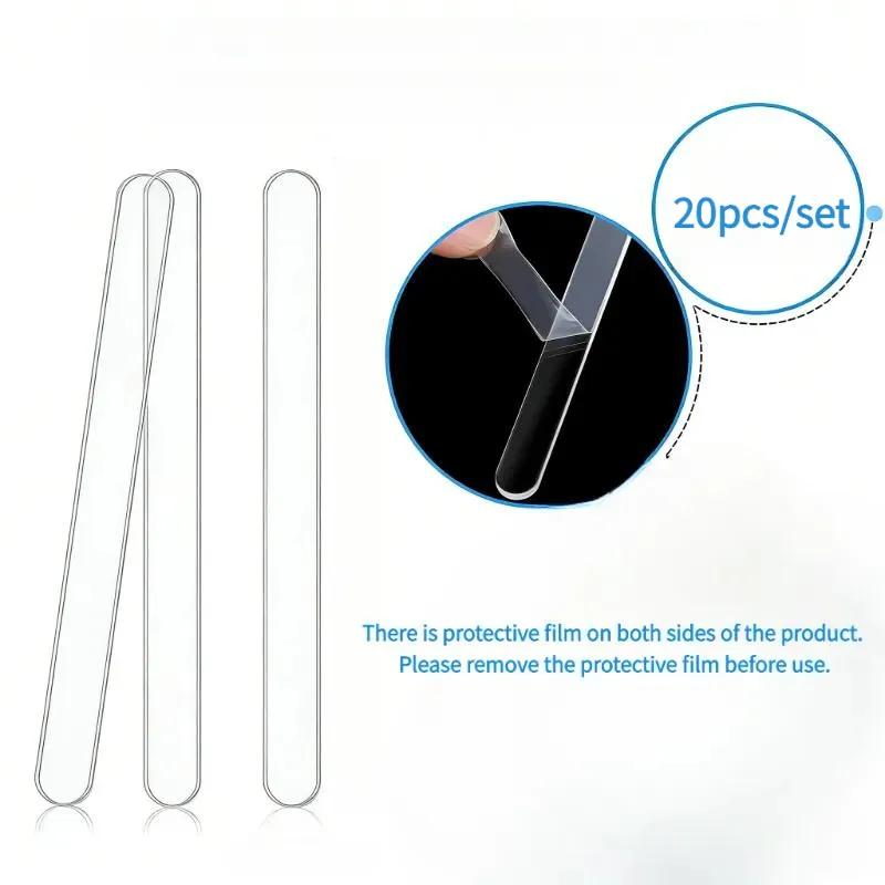 

20/30pcs Blank Acrylic Plant Label, DIY Name Tags for Succulent Gardening Flowers, Reusable Label Strip 20pcs, 11x1cm