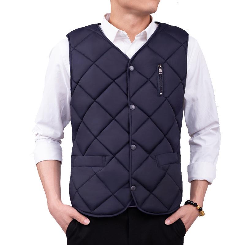 button down vest men's