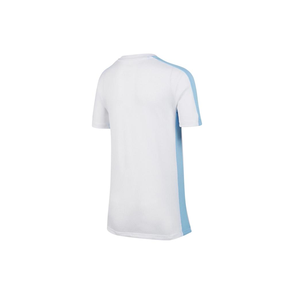 Nike Dri-Fit Academy 23 Letter Round Neck Casual Short Sleeve T-Shirt Kids Tops White FN8278-100