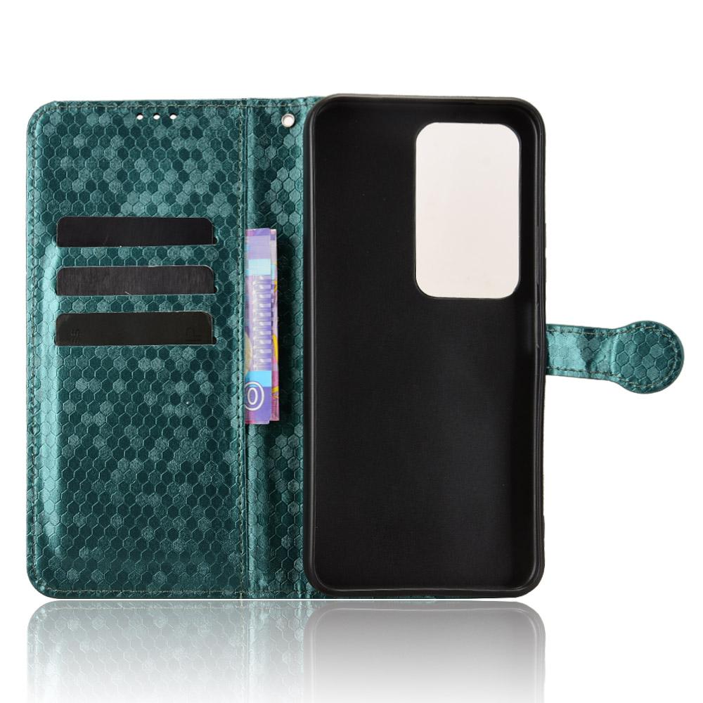For Xiaomi Redmi 15 5G (Global) (169mm) Wallet Case Dot Pattern Imprint PU Leather Phone Cover with Wrist Strap