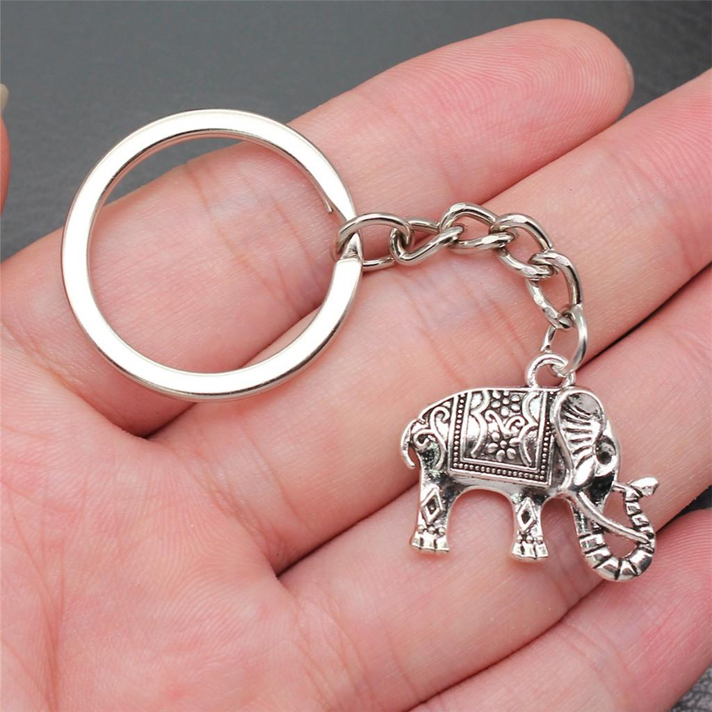Big Elephant Animal Keychain for Women Best Seller Sweet Christmas Gift Streetwear Car Key Ring