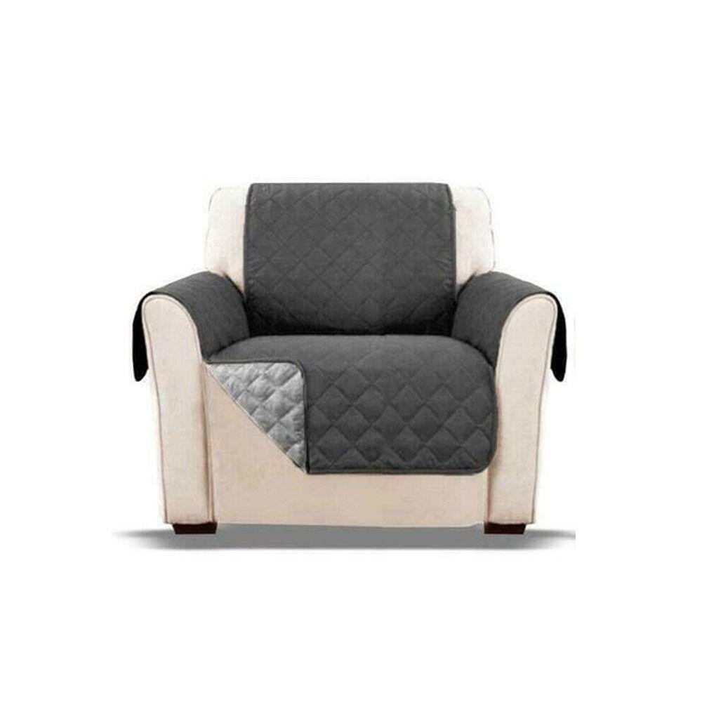 

Solid Color Dacron Elasticity Settee Covers Couch Slipcover Sofa Covers Chair Protector grey-1seat