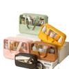 Summer Cooling Transparent Waterproof Makeup Bag - Large Capacity, Portable, Fashionable Storage Solution.