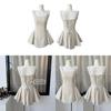 Französisches gepunktetes Sommerkleid für Mädchen, lässig, A-Linie, ärmellos, hohe Taille, mit 3D-Verzierungen