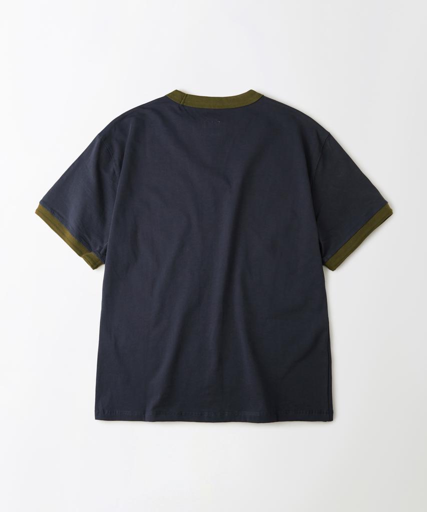 OUTSTANDING Ringer T-Shirt_Navy/Olive
