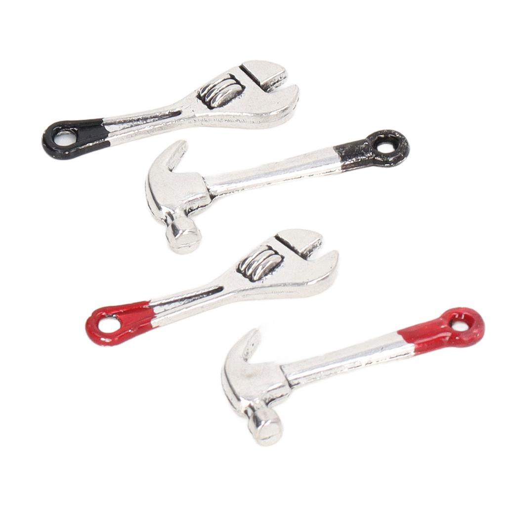 20 stücke Puppenhaus Reparatur Werkzeuge Kleine Mini Puppenhaus Schlüssel Hammer