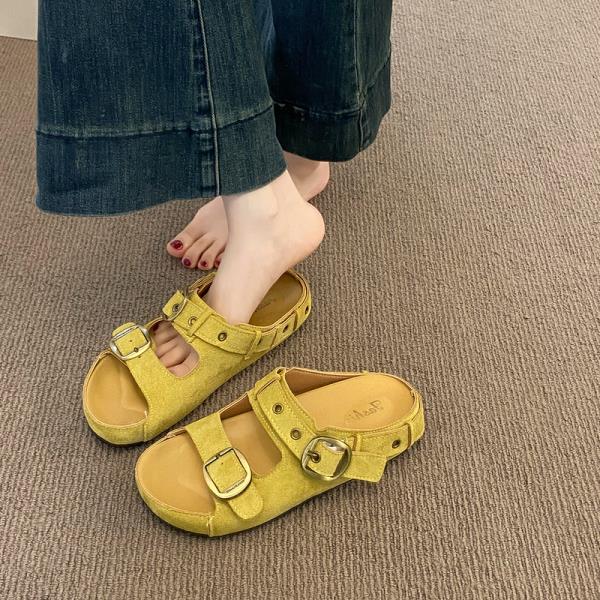 Fashion Shoes Ladies' Slippers Slipers Women Platform Luxury Slides Shale Female Beach 2025 Soft Designer Sabot Rome Female Shoes House