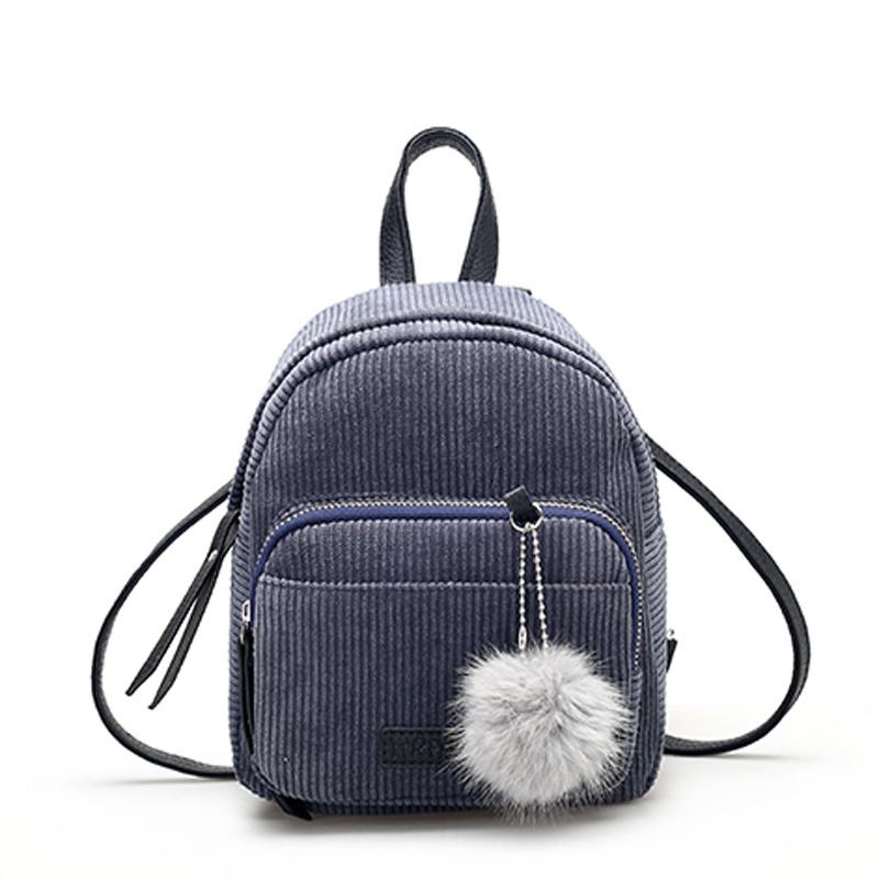 corduroy mini backpack