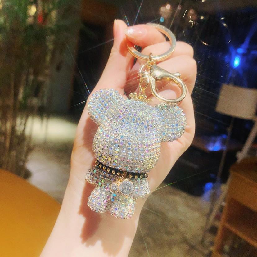 Handgefertigter Strassbär Schlüsselanhänger - Luxuriöser Anhänger & Kleines Geschenk
