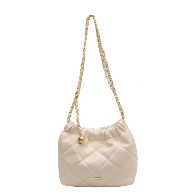 

Модная сумка-цепочка с бриллиантами, изысканная маленькая золотая сфера, универсальная сумка на одно плечо через плечо, женская сумка премиум-класса белый