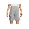 Nike Logo Print Lace-Up Sports Training Casual Shorts Kids shorts Gray CK0509-091