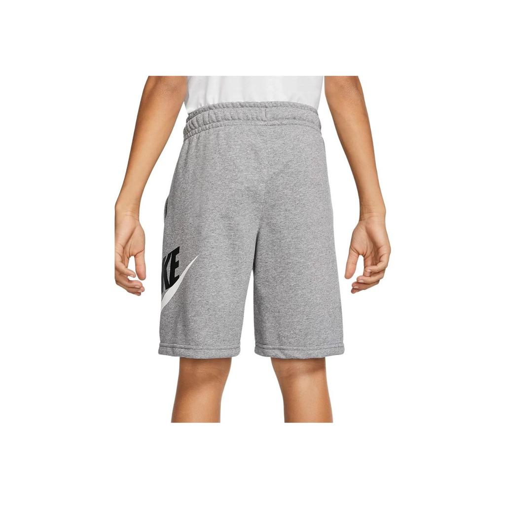 Nike Logo Print Lace-Up Sports Training Casual Shorts Kids shorts Gray CK0509-091