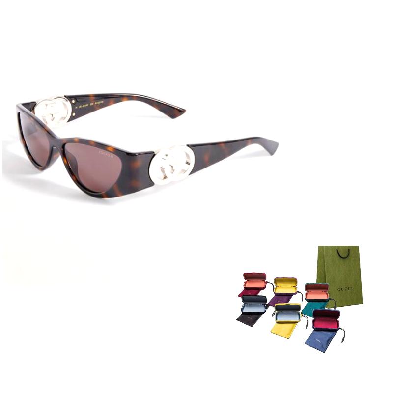 Gucci Acetate Cat Eye Sunglasses Unisex Tortoiseshell