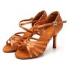 Scarpe da ballo latino per ragazze da donna Scarpe da ballo da sala da 8,5 cm Scarpe da ballo da tango da donna