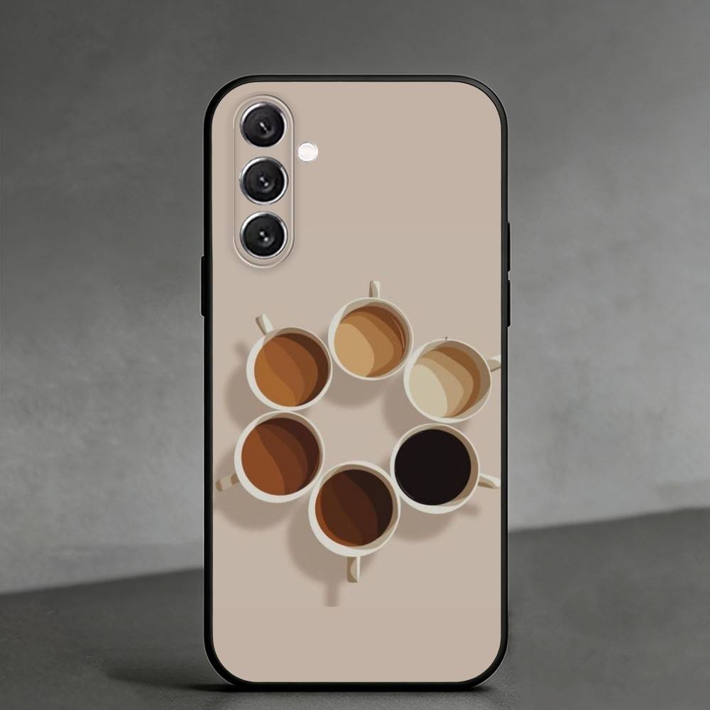 C-coffee Phone Case For Samsung Galaxy A91,80,73,72 ,71,53,52,32 ,31,22,21s,20,Soft Black Case