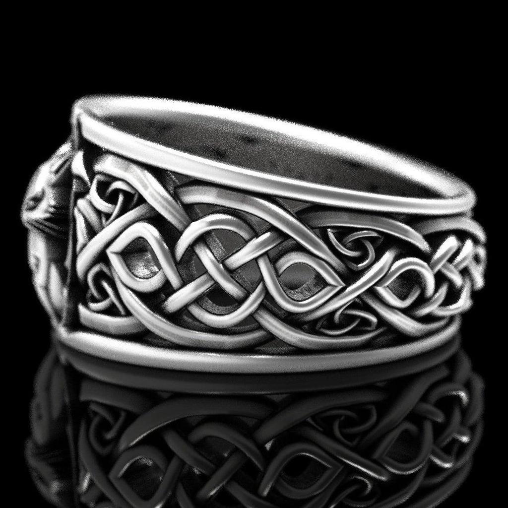 Vikingrev keltisk ring - Retro mote for menn