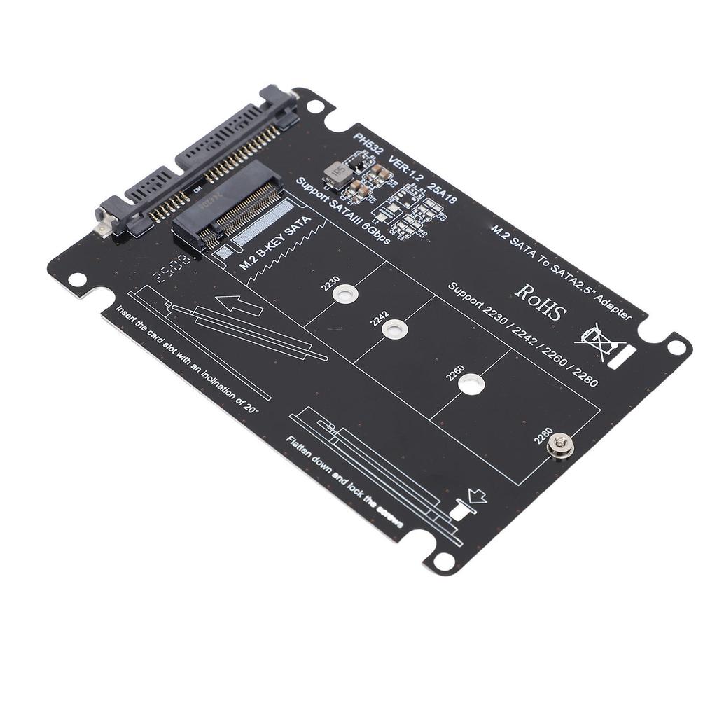 M.2 NGFF B Key MSATA SSD to 2.5in Serial ATA Adapter Enclosure Hard Disk Drive Converter Card for 2230 2242 2260 2280