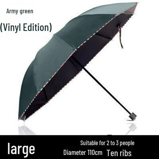 Extra-Large Reinforced Double Business Umbrella - UV Protection & Weather Resistant