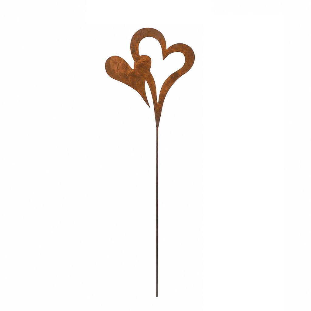 Wrought Garden Stake Decorative Outdoor Yard for Patio and