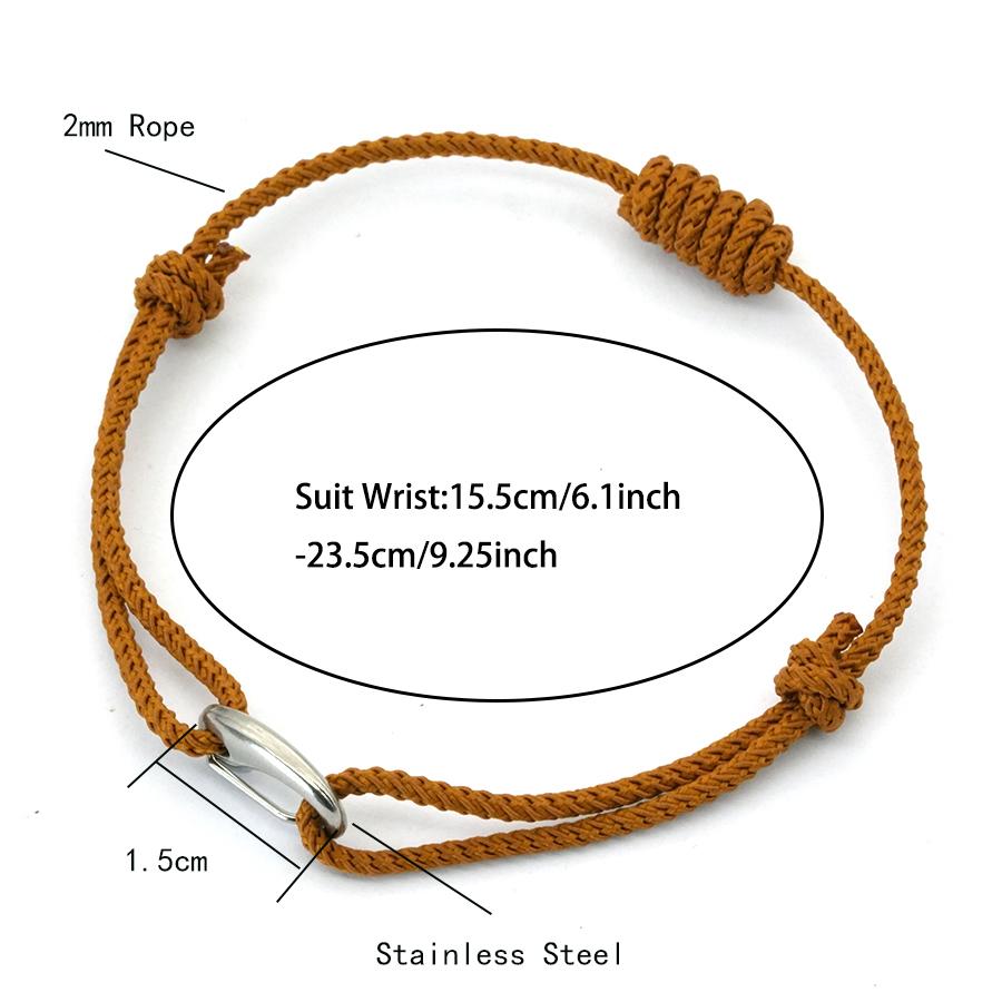 Fashion Men String Bracelet Leisure Versatile Accessories 5 Colors Available Grade A Rope Colorfast Lucky Fabric Braclet Homme