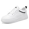 Women's Shoes Autumn White Shoes Student Women's Board Shoes Simple and Versatile Casual Shoes Thick-soled Heightening Muffin Shoes