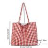 [ZYS]Korean Retro Trendy Plaid Shoulder Bag Versatile Simple Commuting Underarm Bag Large Capacity Shopping Bag Student Handbags
