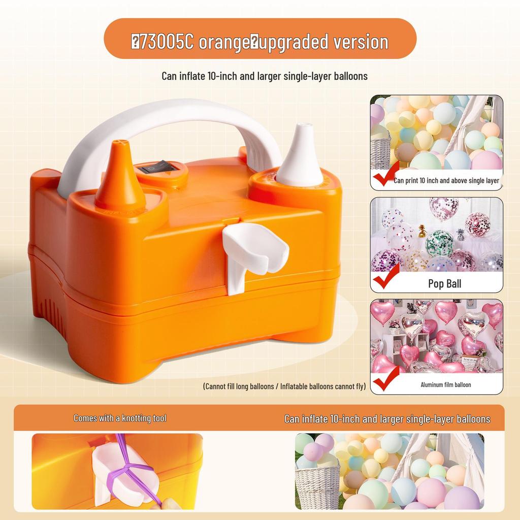 Automatic Electric Balloon Pump - Portable Inflator & Blower