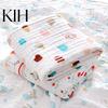 Baby Swaddling Cloth Blanket Eye-catching Keep Body Dry Cotton Cartoon Supplies Printed Thin Newborn for Daily Soft