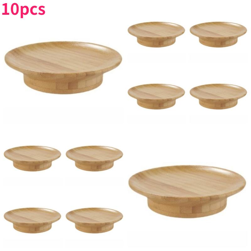 

10/16pcs Party Bamboo Wine Glass Topper Coasters for Wine Glasses Charcuterie Topper Cup Decoration for Parties Restaurants Bars