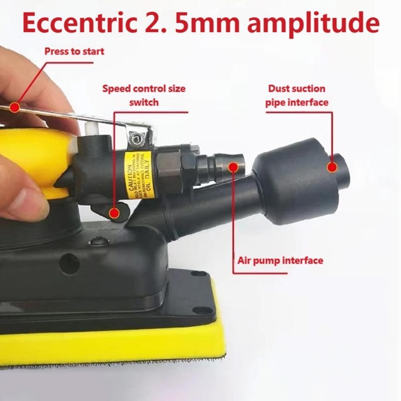 Zware Pneumatische Schuurmachine Ideaal Voor Meubelbouw Auto Carrosserie Reparatie En Metaal Polijsten Pneumatische Schuurmachine 12000rpm