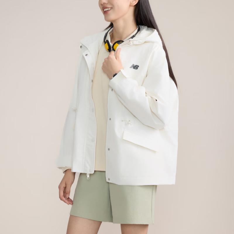 New Balance FW24 Jackets & Coats Women's Ecru AWJ43308-CIC