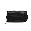 Mesh Makeup Bag Large Capacity Open Flat Toiletry Bag Travel Organizing   Pouch for Women