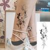 1 Blatt Totenkopf Schmetterling Rose Temporäre Tattoos Für Frauen Männer Hände Fuß Nacken,Temp Fake Tattoo Aufkleber Langanhaltend Wasserdicht