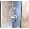 Acrylic Anti Fog Shower Mirror Round Bathroom Fogless Fog Free Mirror Washroom Travel For Man Shaving Mirror