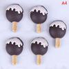1-5pcs Mini Dollhouse Miniature Pretend Toy Mini Soft Ice Cream Cups Spoon Bar Ice-lolly Simulation Food For Dolls Accessories