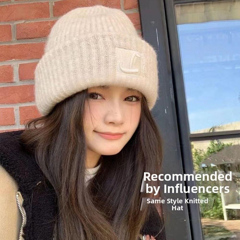 Toucas de Tricô Unissex Multicores Gorro Mais Quente Nova Touca Casual Feminina Para Exterior