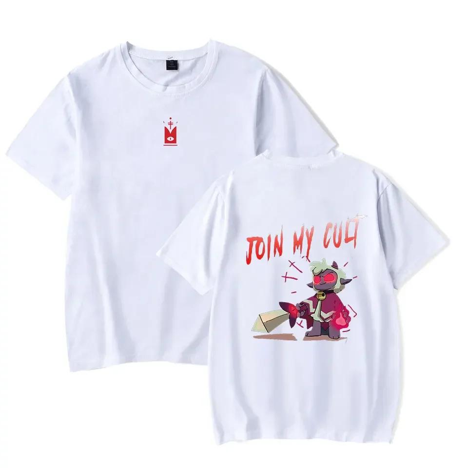 2024 Hot Game Cult Of The Lamb T Shirt For Adult And Kids Summer Short Sleeve Cotton Funny Tshirt Graphic Tees Streetwear Cospla