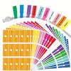180pcs Self-Adhesive Cable Labels Colorful Waterproof Wire Marking Ties Laser Printer Stickers Fiber Wire Labels Organizers