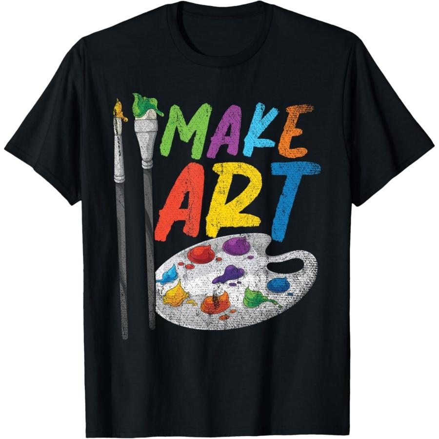 Живопись Сделай Искусство Красочная Палитра Красок Кисть Художник Футболка S