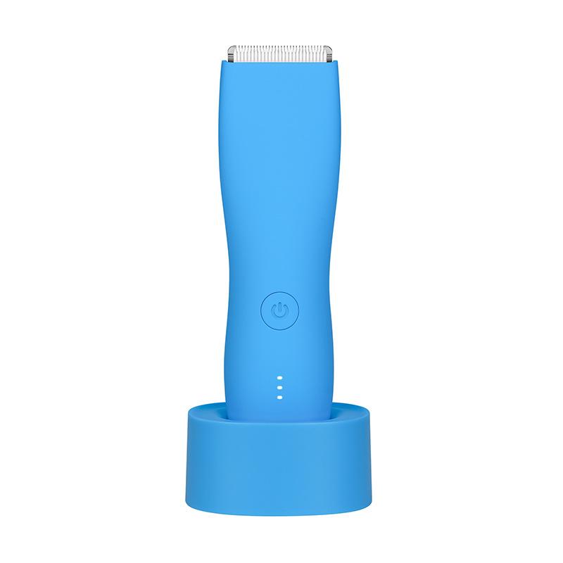 Electric men's pubic hair trimmer, full-body washable pubic hair trimmer, body hair shaver