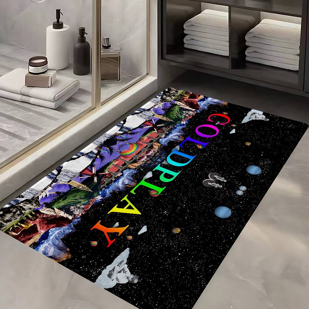 Classic Pop Rock Band C-Coldplay Kitchen Mat Cheaper Anti-slip Modern Living Room Balcony Printed Modern Home Decor