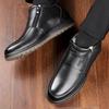 Mens Genuine Leather Boots Winter Ankle Boots Fashion Footwear Shoes Business Casual High Quality Super Warm Zapatos Hombre Bt6