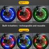 2/4Pcs Auto Shining Bike Moto Wheel Tire Tyre Light Hub Lamp Air Valve Stem Led Light With Cap Cover Car Styling Light