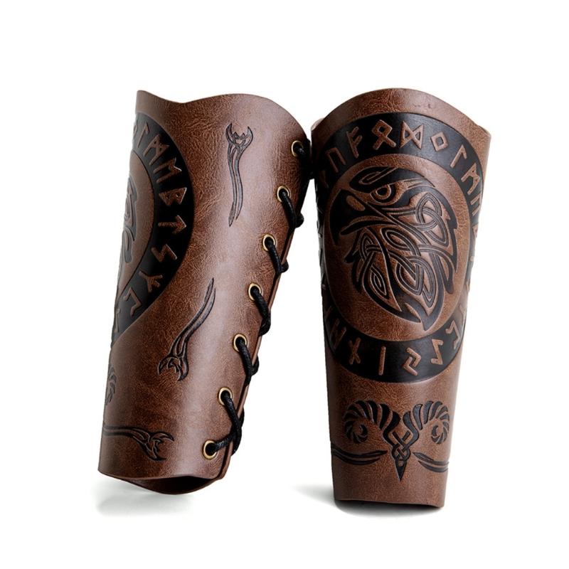 Arm Guard Gauntlet Wristband Role Playing Armguards Wide Knight Arm Gauntlets for Medieval Costume and Role Playing