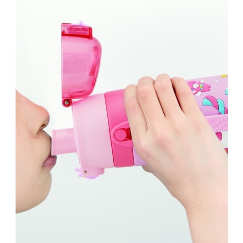 Skater Children's Stainless Steel Direct Drinking 3D Water Bottle Kids 480ml Unicorn Girls SDPV5-A