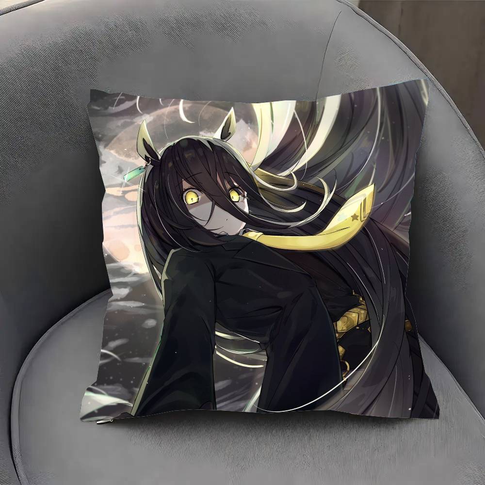 Manhattan Cafe Uma Mmusume Anime Pillow Case Fashion Square Pillowcase Bedroom Sofa Room Ins Decoration Leisure